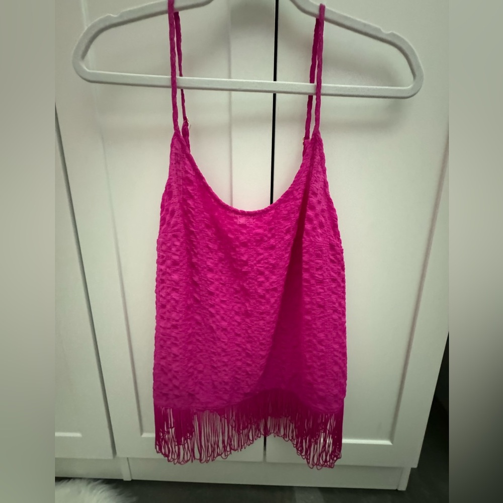 Lilly Pulitzer Tank Top W/Fringe XS